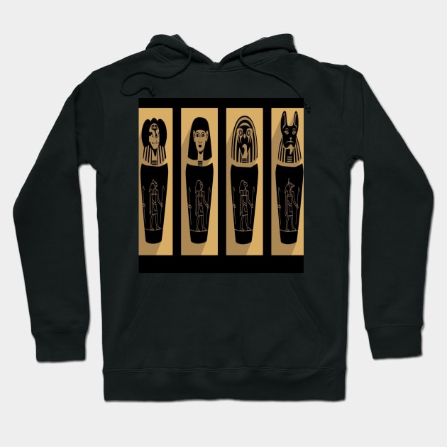 Sarcophagus God Quad Hoodie by PhotoArtLJR